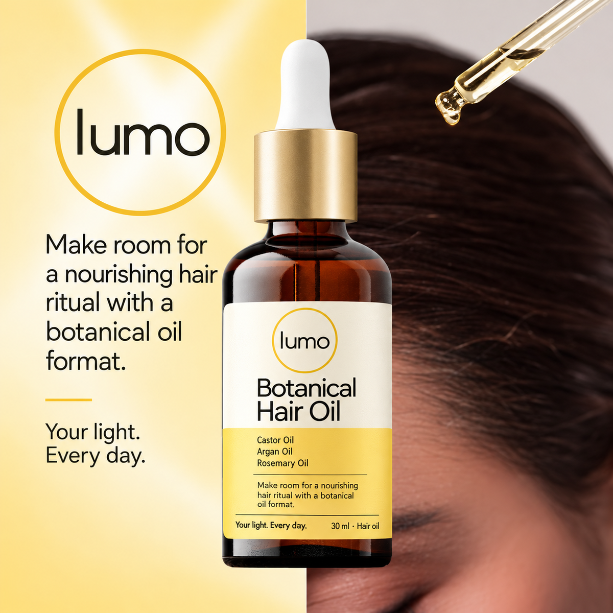 Lumo Botanical Hair Oil — Lumo gallery mockup