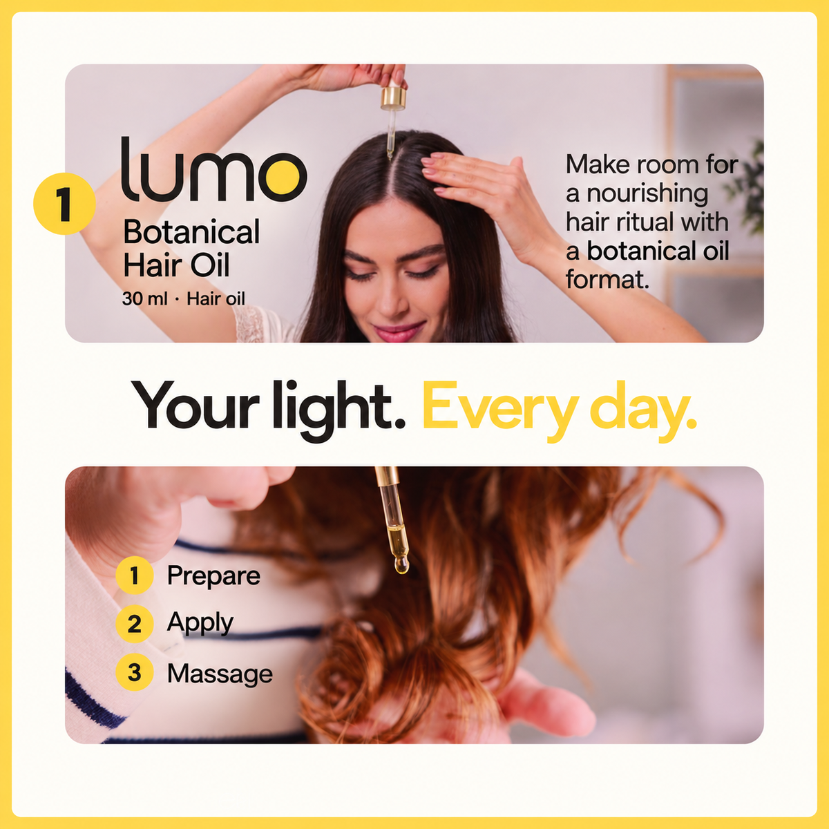 Lumo Botanical Hair Oil — Lumo gallery mockup