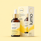 Lumo Botanical Hair Oil — Lumo packaging mockup