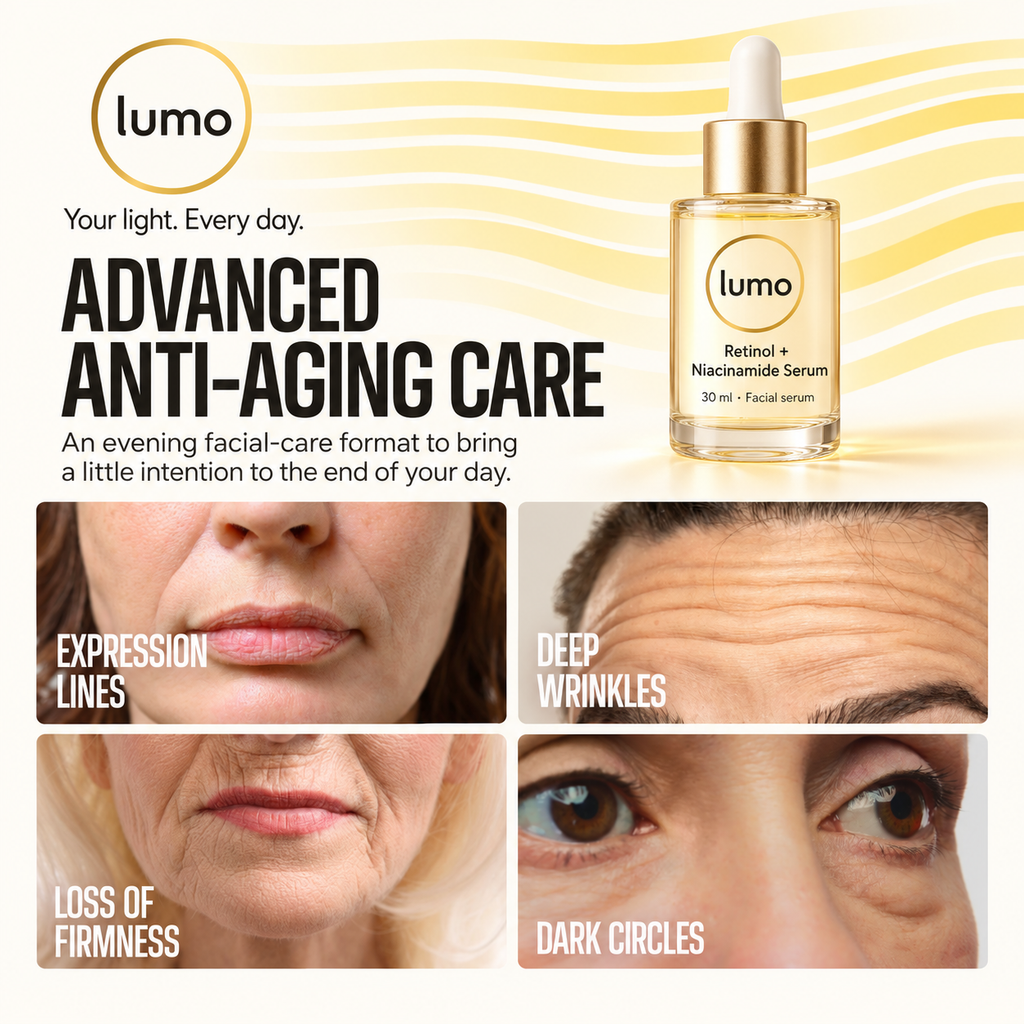 Lumo Retinol + Niacinamide Serum — Lumo product gallery mockup