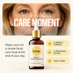 Lumo Retinol + Niacinamide Serum — Lumo care editorial mockup