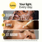 Lumo Retinol + Niacinamide Serum — Lumo care editorial mockup