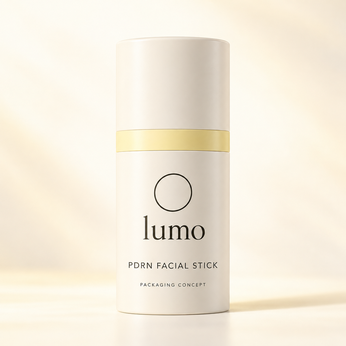 Lumo PDRN Facial Stick — packaging design mockup