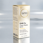 Lumo GHK-Cu Copper Peptide Serum — Lumo packaging mockup