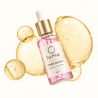 Lumo PDRN + Peptide Facial Serum — packaging design mockup