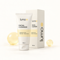 Lumo Hyaluronic + Aloe Facial Cleanser — packaging design mockup