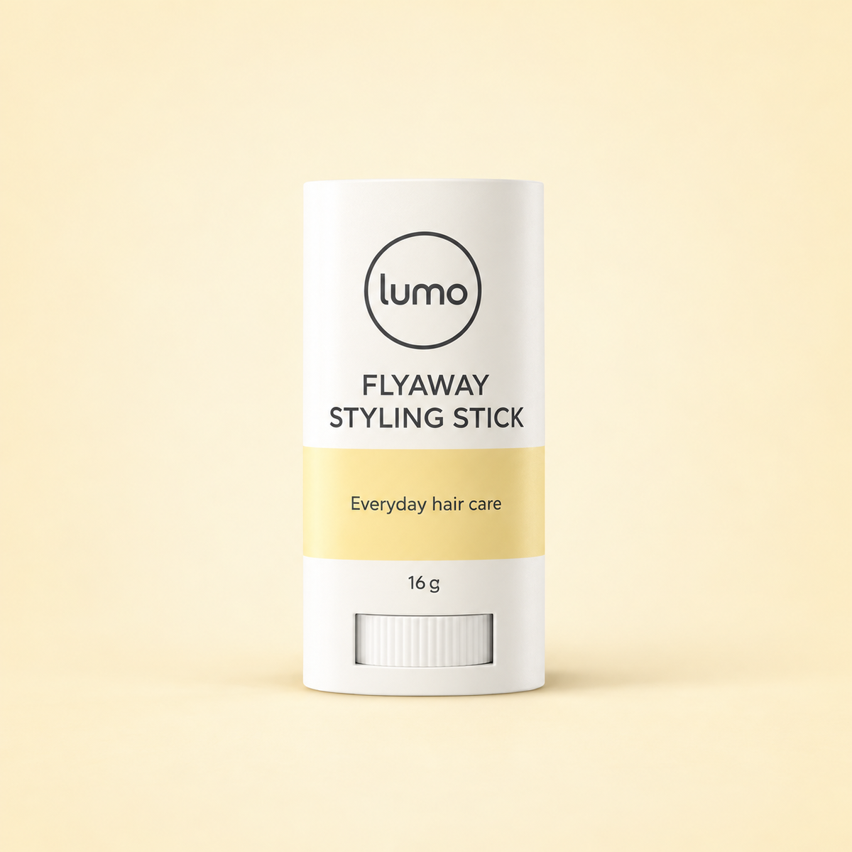Lumo Flyaway Styling Stick — packaging design mockup