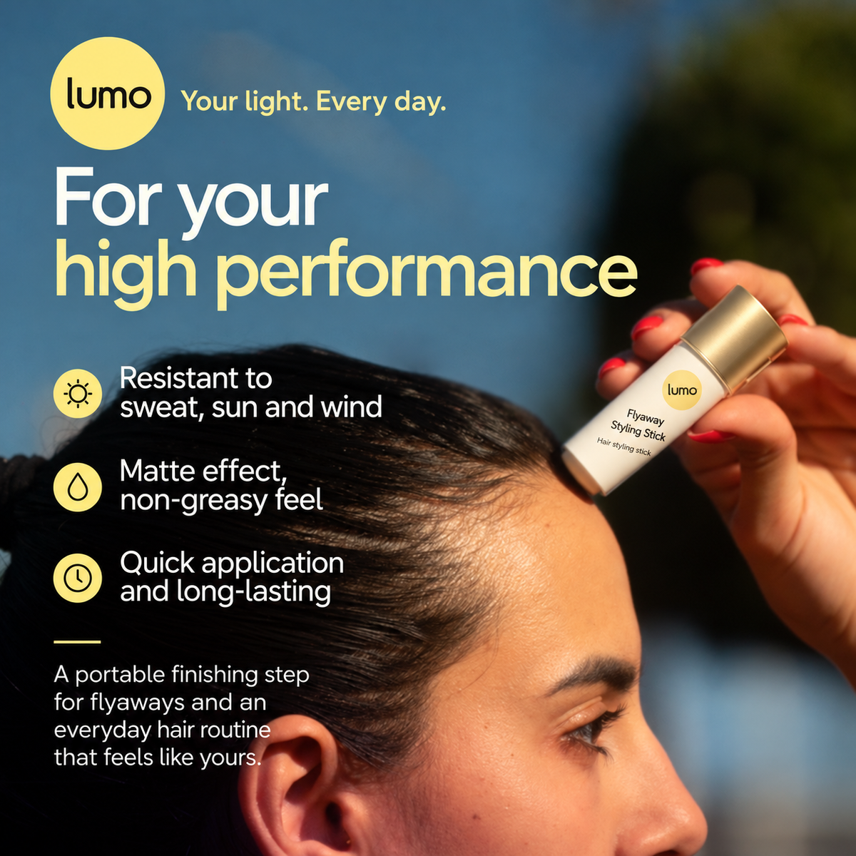 Lumo Flyaway Styling Stick — Lumo product gallery mockup